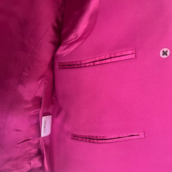 ARGENT Crossover Blazer Size 4 in Performance Cotton Magenta - Picture 6 of 7